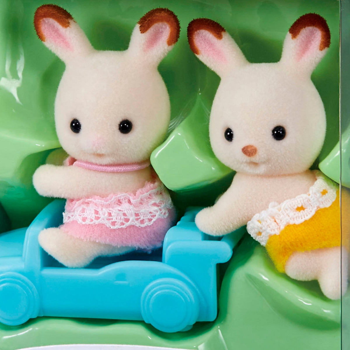 Sylvanian Families Gemelos Conejo Chocolate Muñeco Trex