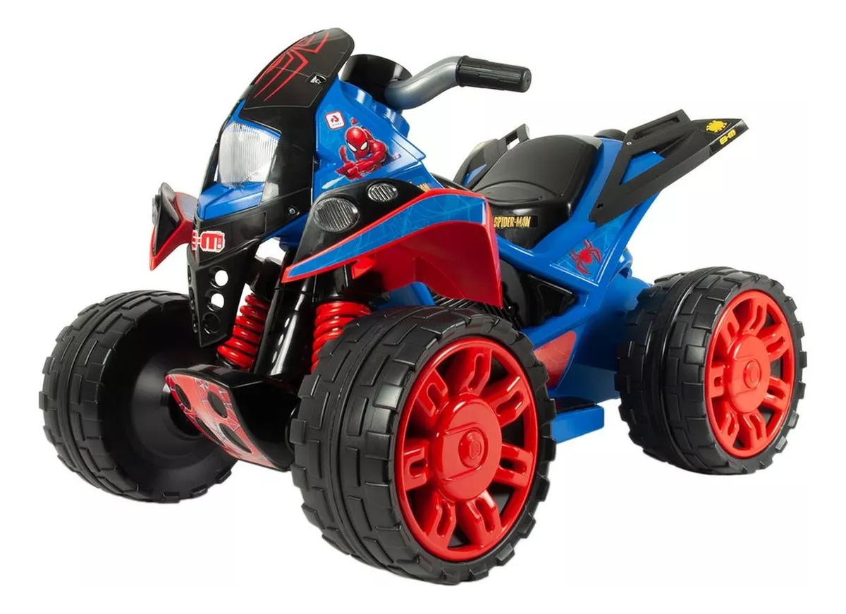 Cuatri Cuatriciclo Spider Man Hombre Araña Injusa Bateria Tx