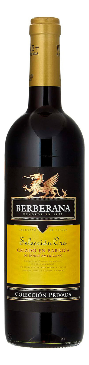 Vino Selección Oro Tinto Berberana Botella 750 Ml Calidad Tx