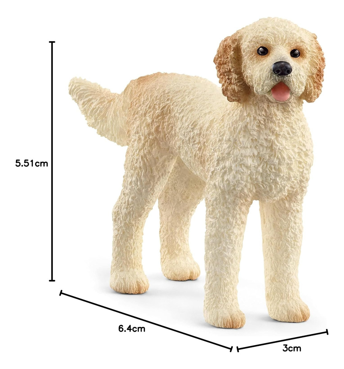 Figura Perro Goldendoodle Schleich Farm World Curls Realista