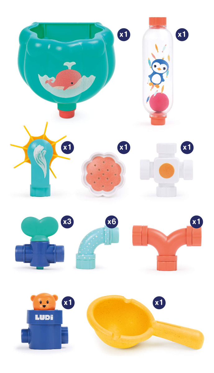Jueguete Bebe Baño Ducha Circuito Agua Ludi Didactico Trex