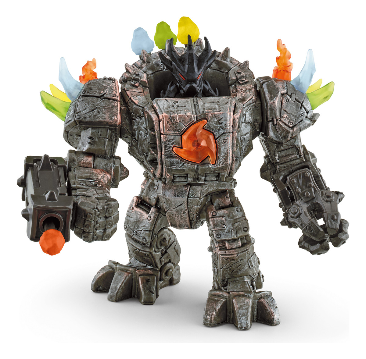 Figura Robot Maestro Con Criatura Schleich Eldrador Trex