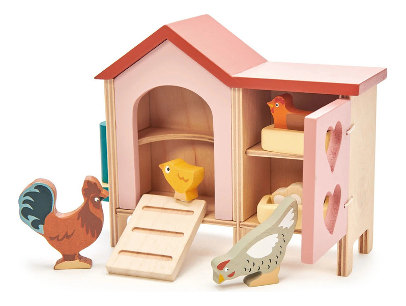 Gallinero Tender Leaf Hogar Juguetes Madera Infantil Niño Tx