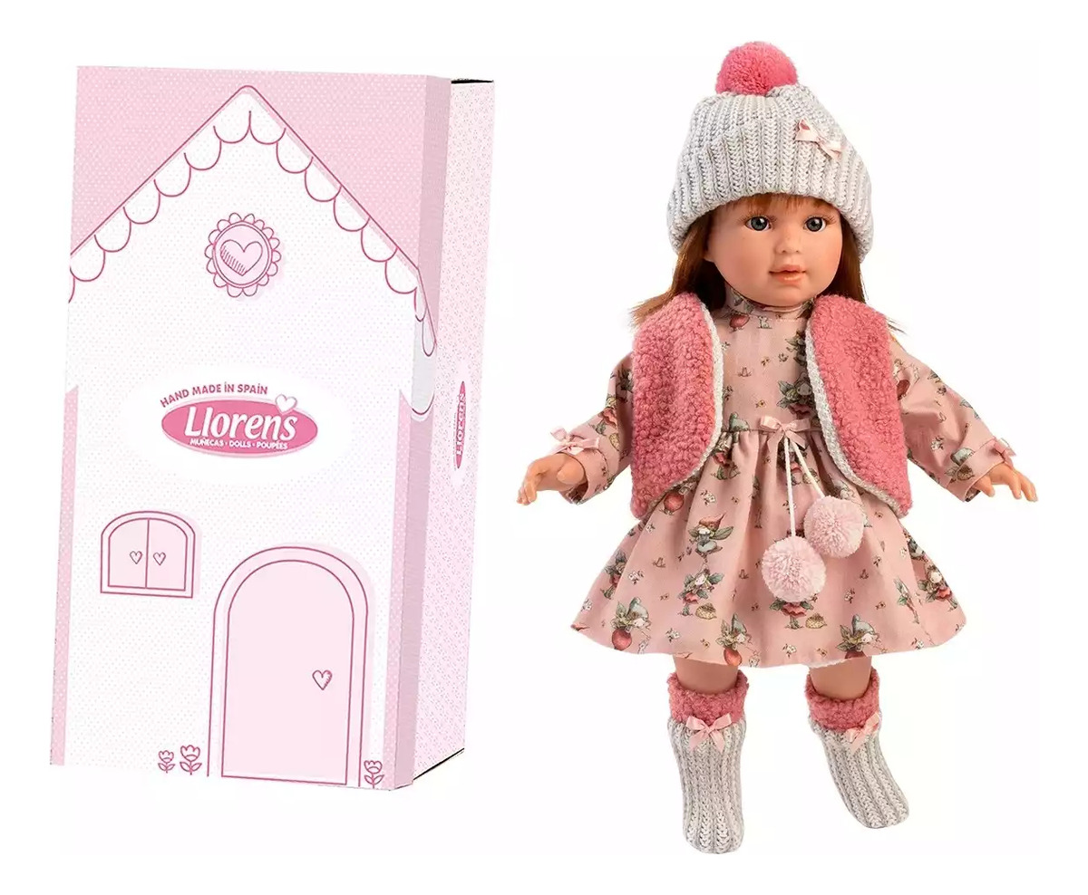 Muñeca Bebe Llorens Niña Sofia Pelirroja Juguete Infantil Tx