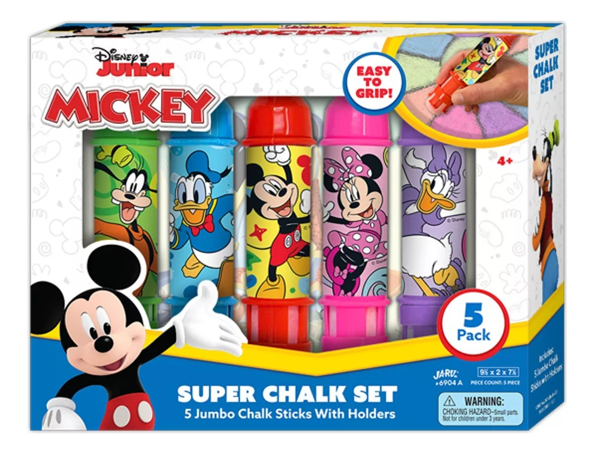 Tizas Jaru X5 Colores Infantil Personajes Disney Y Marvel Tx