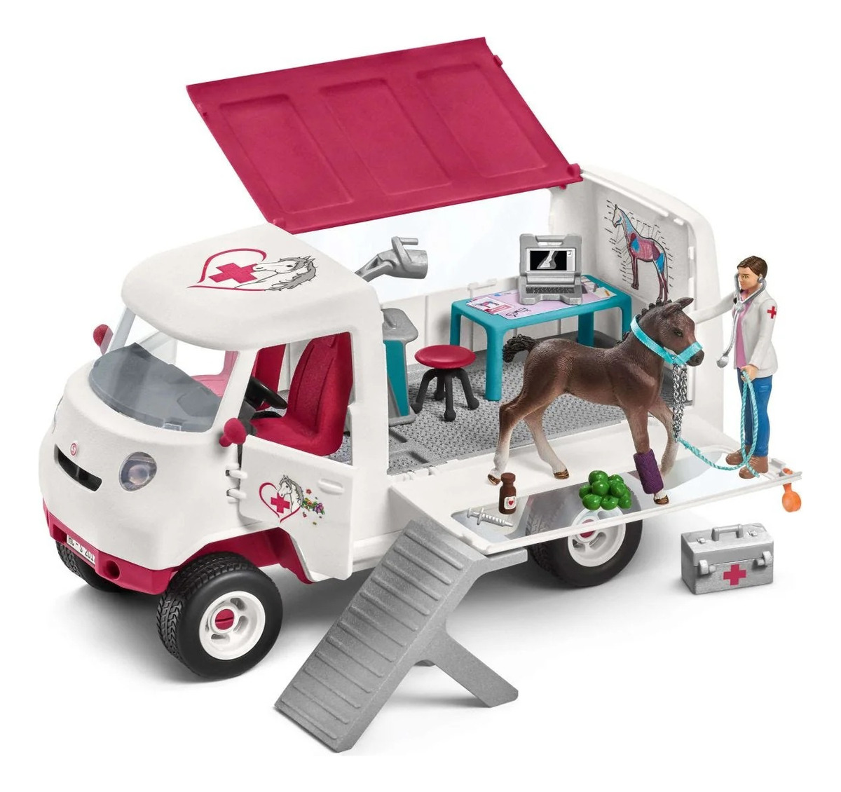 Set Figura Caballo Entrenamiento Slalom Realista Schleich Tx
