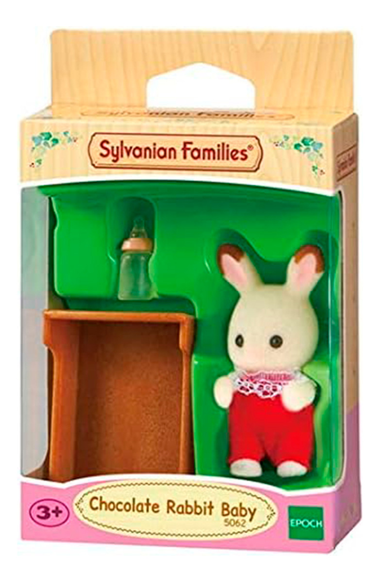 Sylvanian Families Bebe Conejo Chocolate Cuna Ternurines Tx