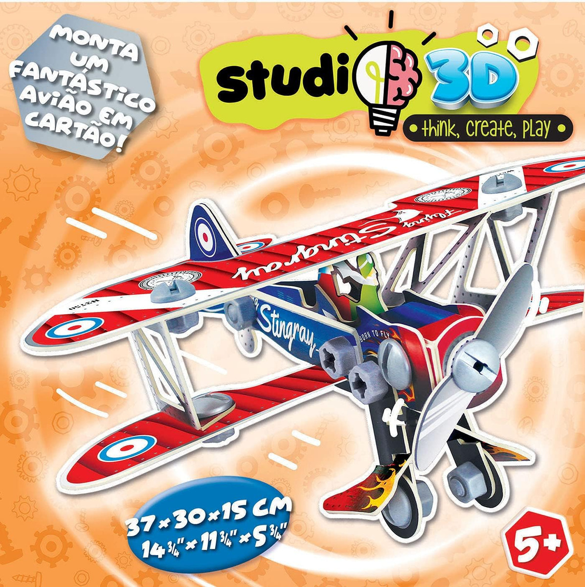 Puzzle Avion Studio 3d Rompecabezas Avioneta Educa Niños Tx