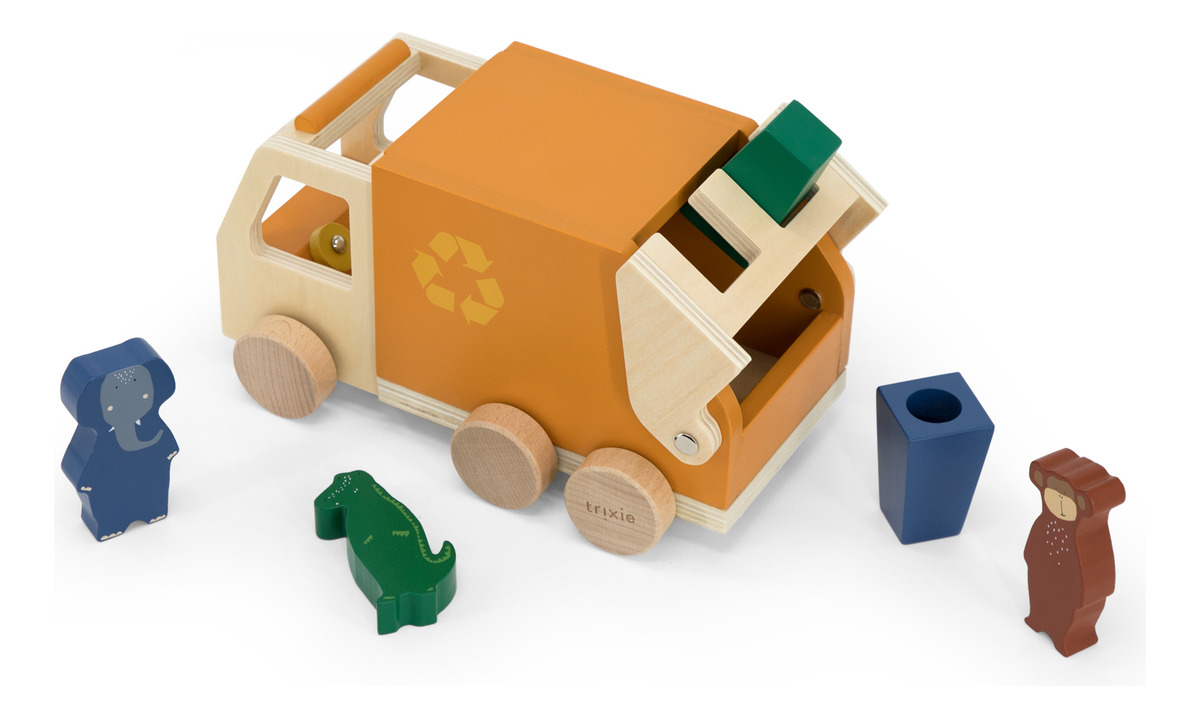 Camion Basura Madera Animales Trixie Juguetes Infantil Trex