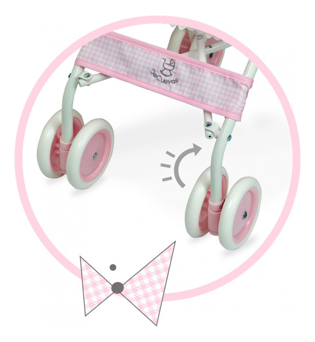 Coche Paragua De Cuevas Niza Muñecas Plegable Juguete Bebe