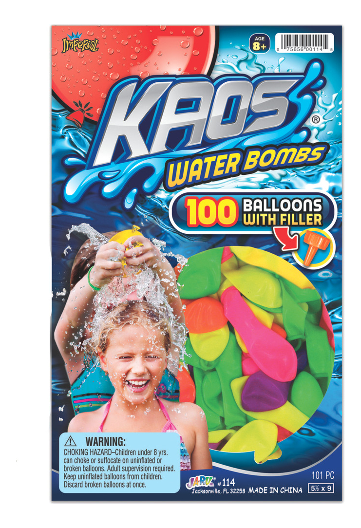Kit Juego Bombitas Agua X100 + Adaptador Ja Ru Diversion Tx