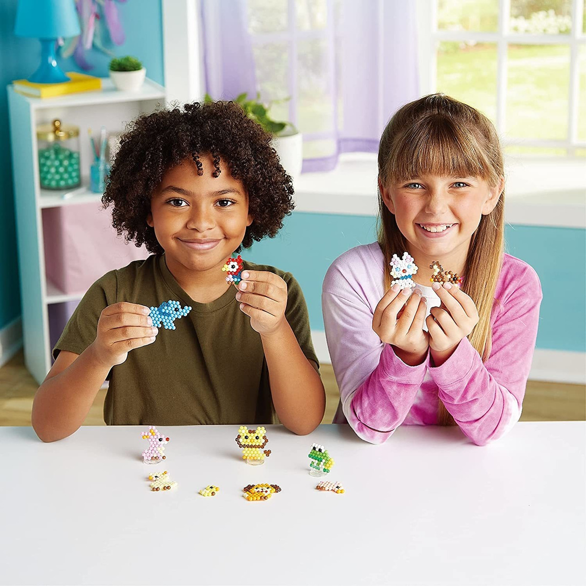 Juego Aquabeads Set Animales 600 Cuentas Manualidad Niños Tx