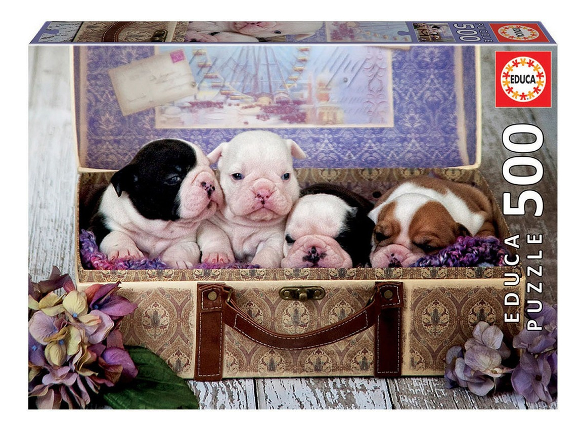 Rompecabeza Puzzle Educa Cachorros Perritos 500 Píezas Trex