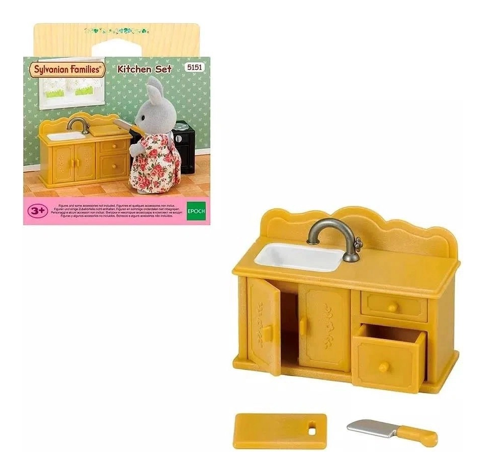 Sylvanian Families Set De Cocina Con Accesorios Juguete Tx