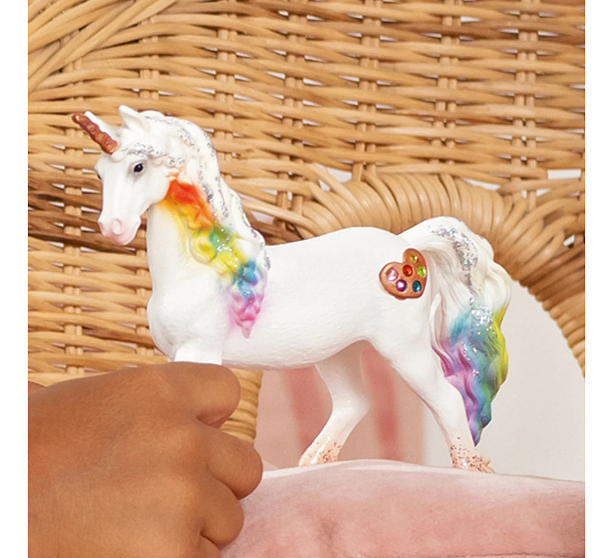 Figura Schleich Unicornio Love Arcoíris Y Detalles Trex