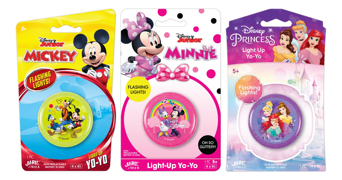 Yoyo Infantil Disney C/ Luz Mickey Minnie Princesas Jaru Tx