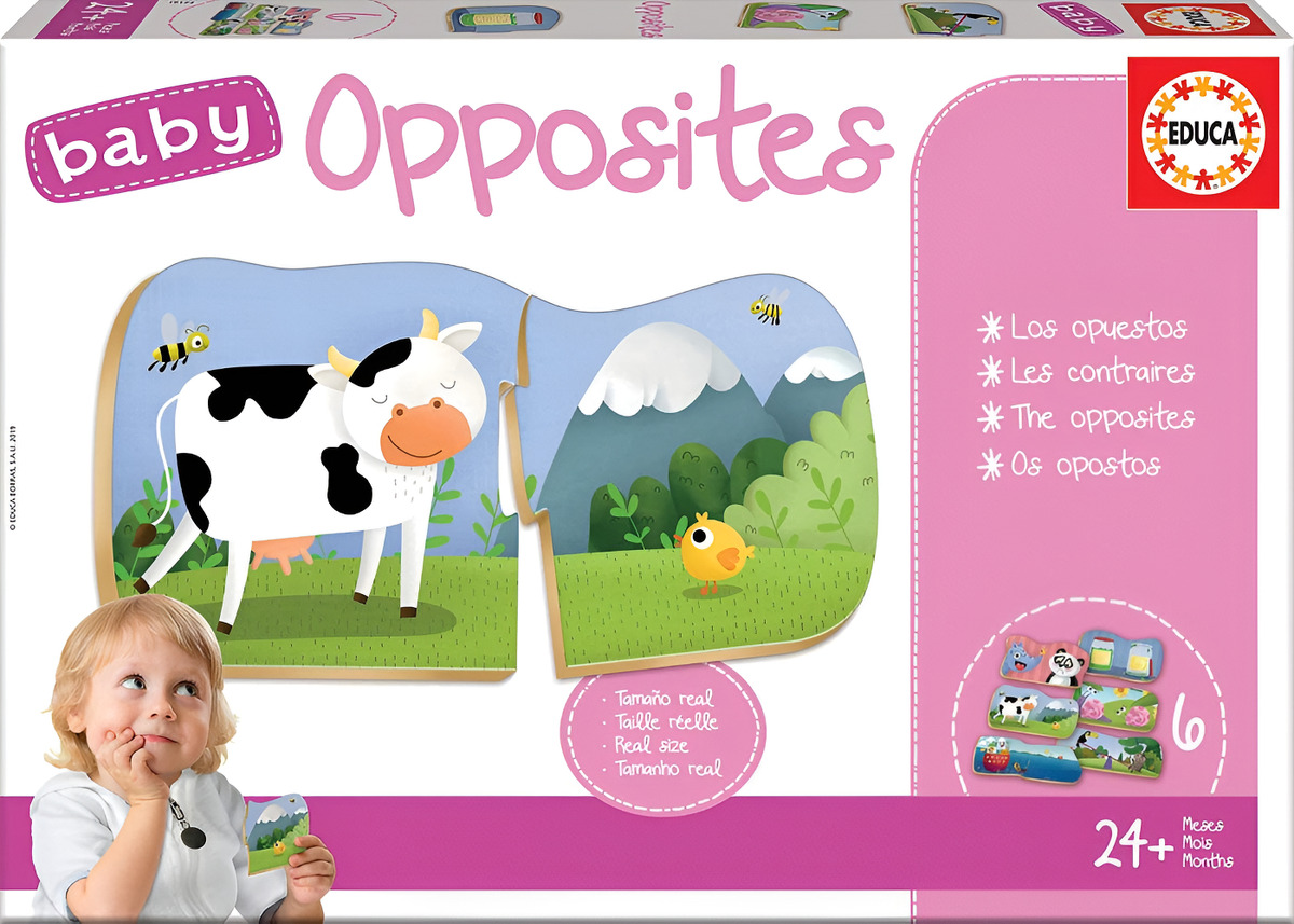 Puzzle Infantil Educativo Opuesto 6 Pcs Educa Baby Trex