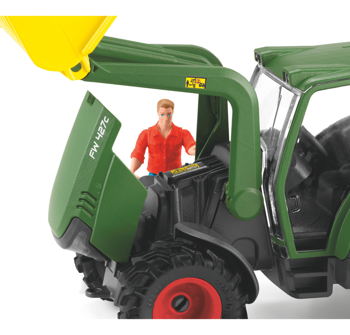 Set Figuras Tractor Con Trailer Granja Animal Schleich Trex