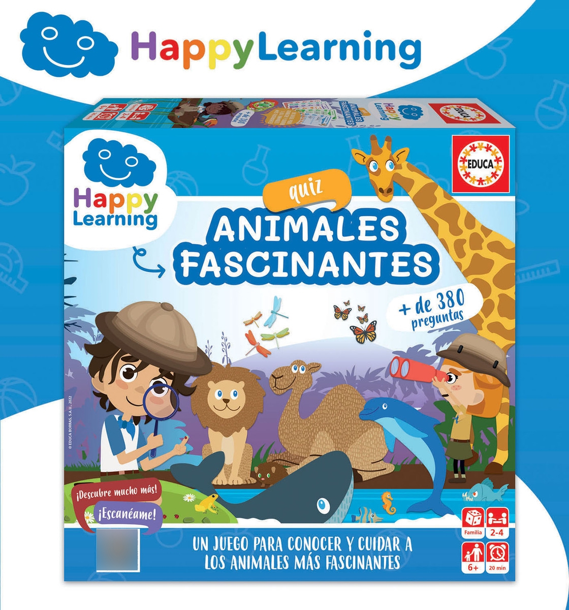 Juego De Mesa Animales Fascinantes 380 Preguntas Educa Trex