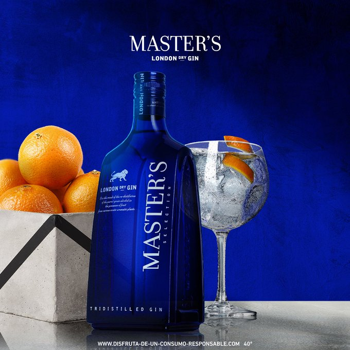 Gin Masters 700ml Pack 4 Botellas + 4 Copas Alcohol Promo Tx