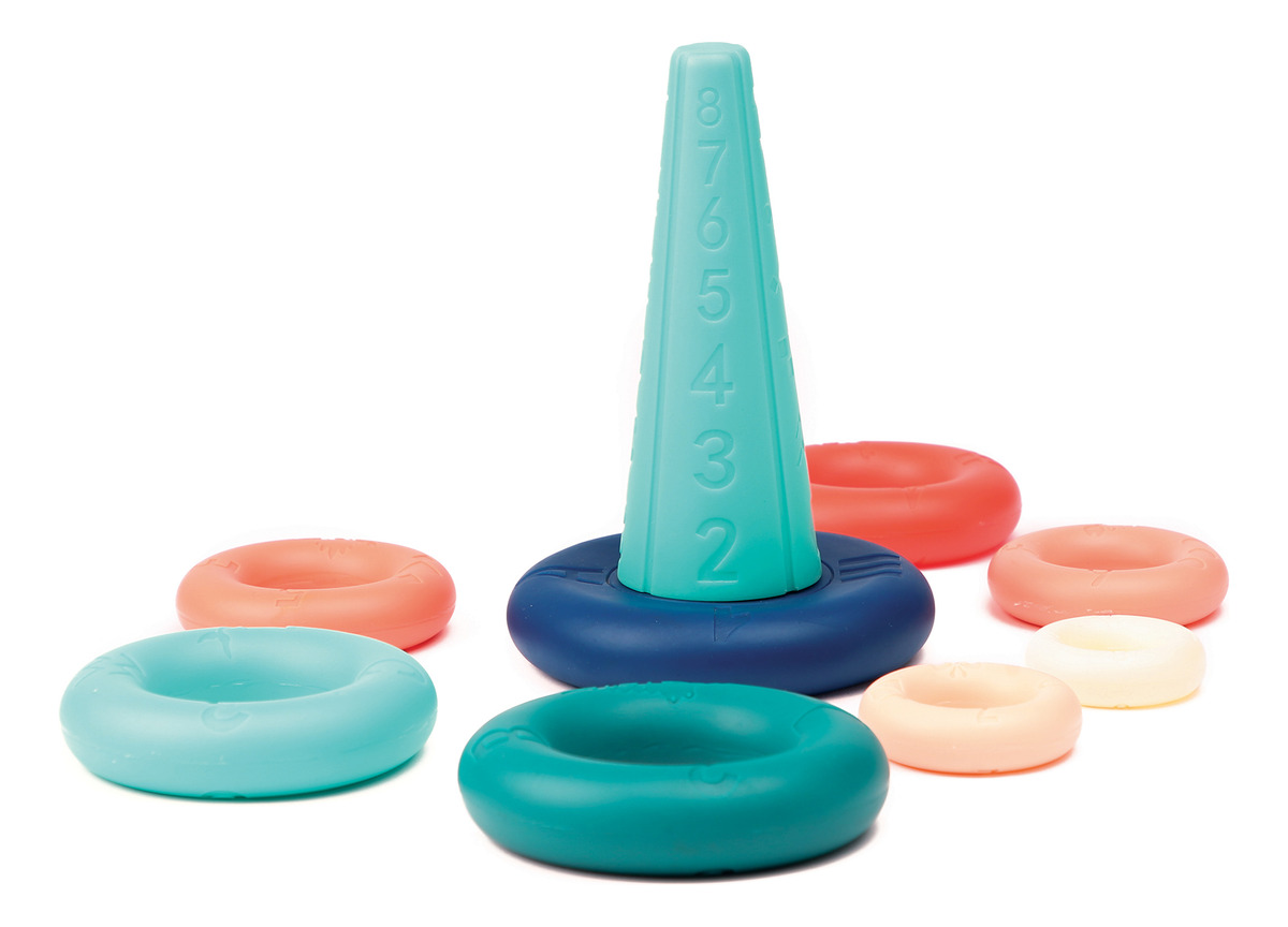 Piramide Aros Almohadilla Educativo Bebe Infantil Ludi Trex