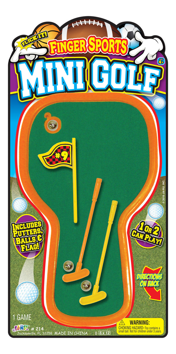 Super Mini Golf + 2 Palos + Pelota Infantil Mesa Ja-ru Trex