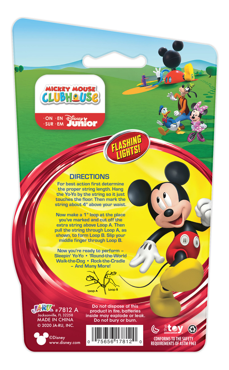 Yoyo Infantil Disney C/ Luz Mickey Minnie Princesas Jaru Tx
