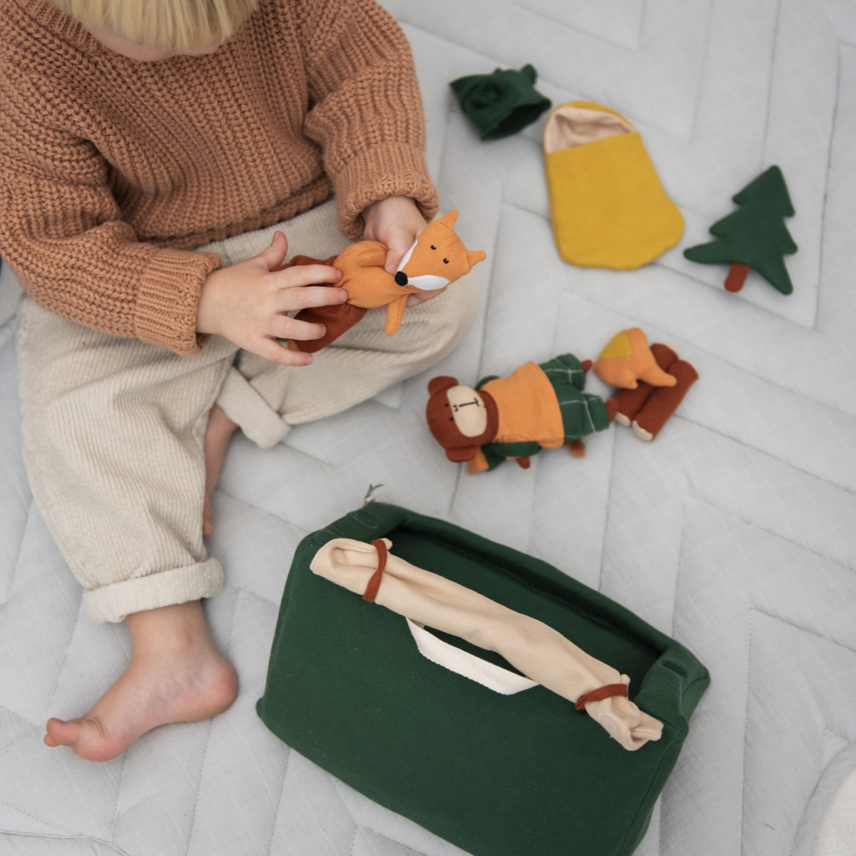 Marionetas Mundo Peluches Camping Talle L Acampada T-rex