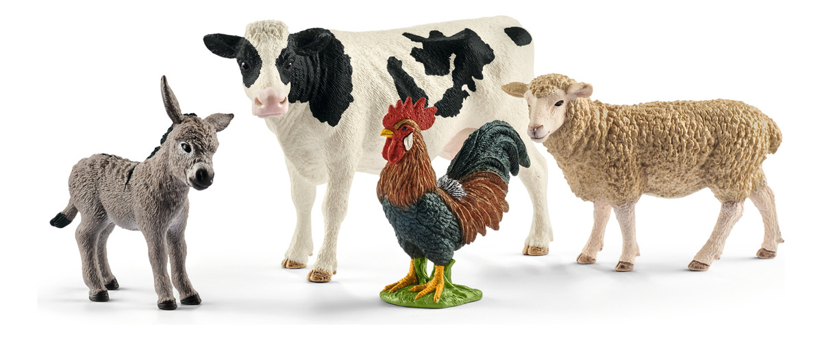 Set Inicio Granja Schleich Farm World Animales Realistas Tx