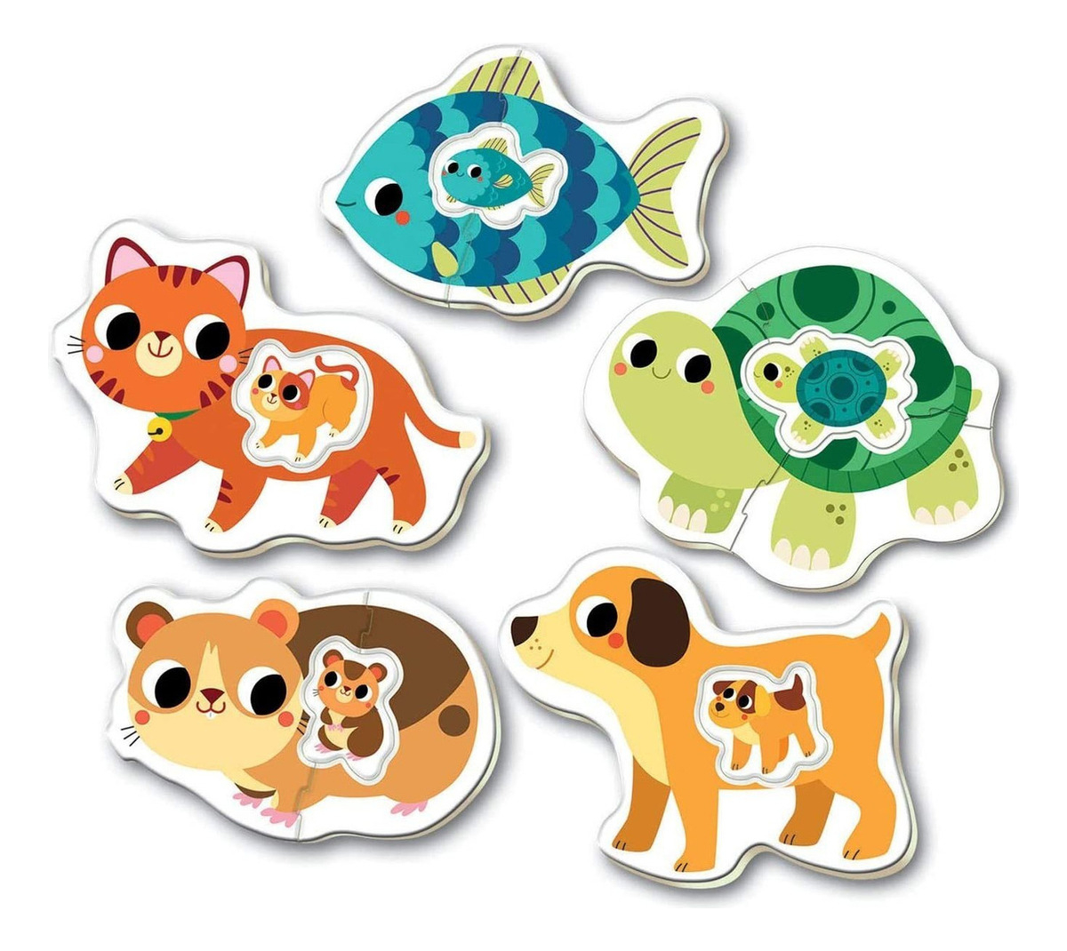 Set Puzzle Perro Animales Rompecabezas Educa Didactico Tx