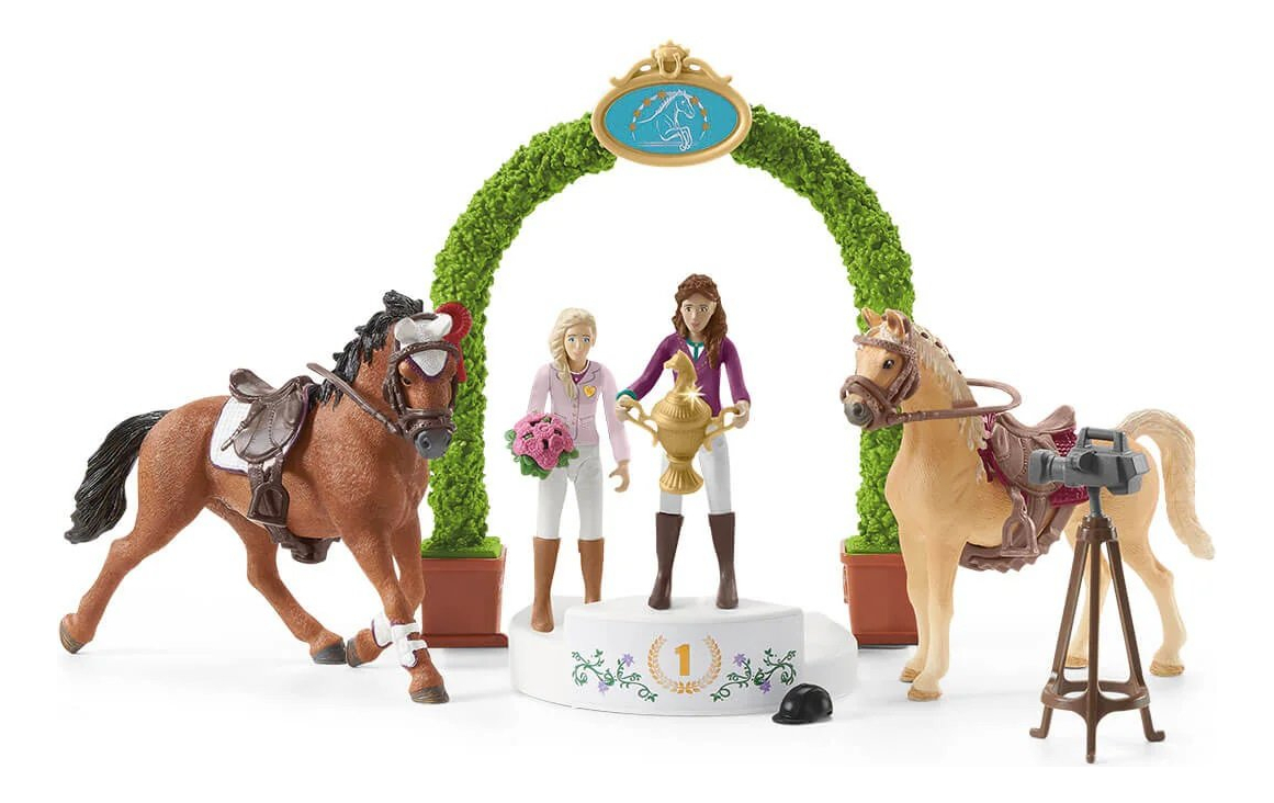 Establo Torneo Caballos Amistad Schleich Juguete Niño Trex