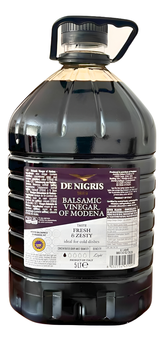 Vinagre Aceto Balsámico De Modena 20% Bidon 5 Litros Trex