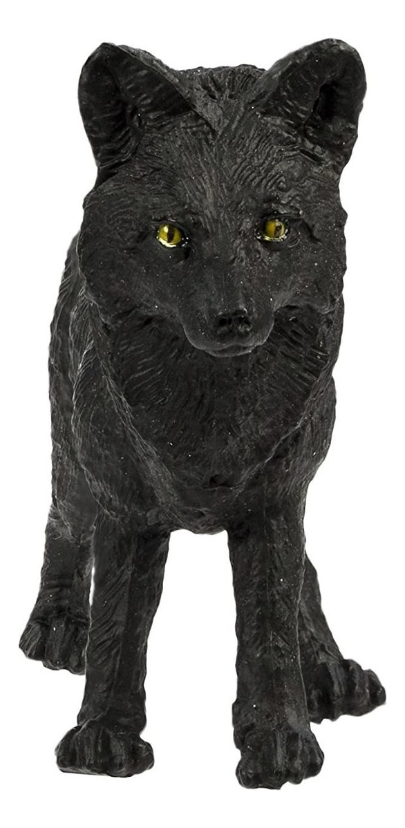 Zorro Negro Figura Safari Muñeco Animal Niño Niña Infantil
