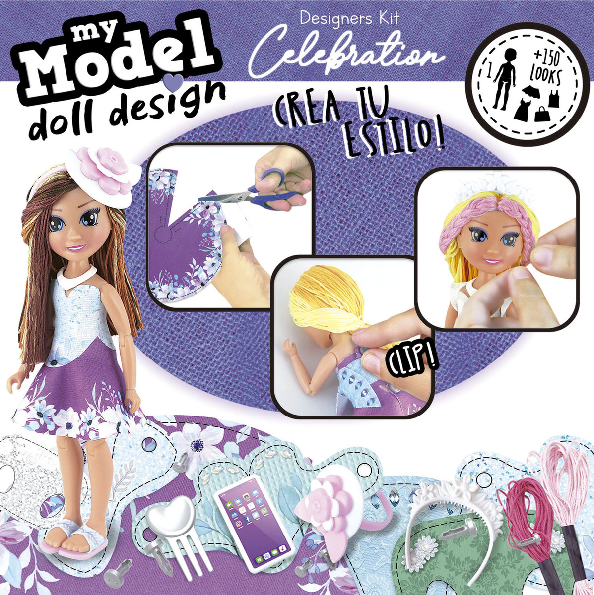 Juego De Manualidades Mi Modelo Diseño Muñeca Educa Trex