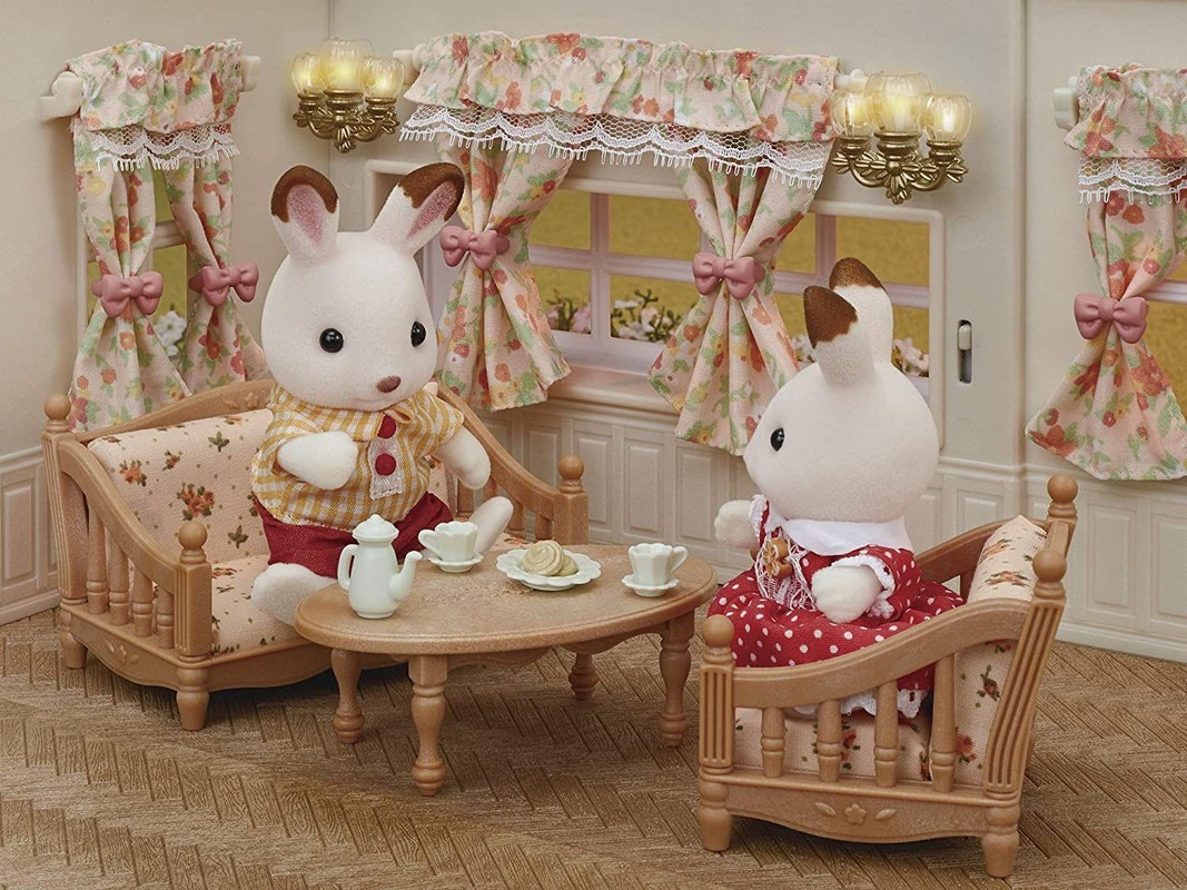 Sylvanian Families Juego De Cortinas Y Lamparas Juguete Tx