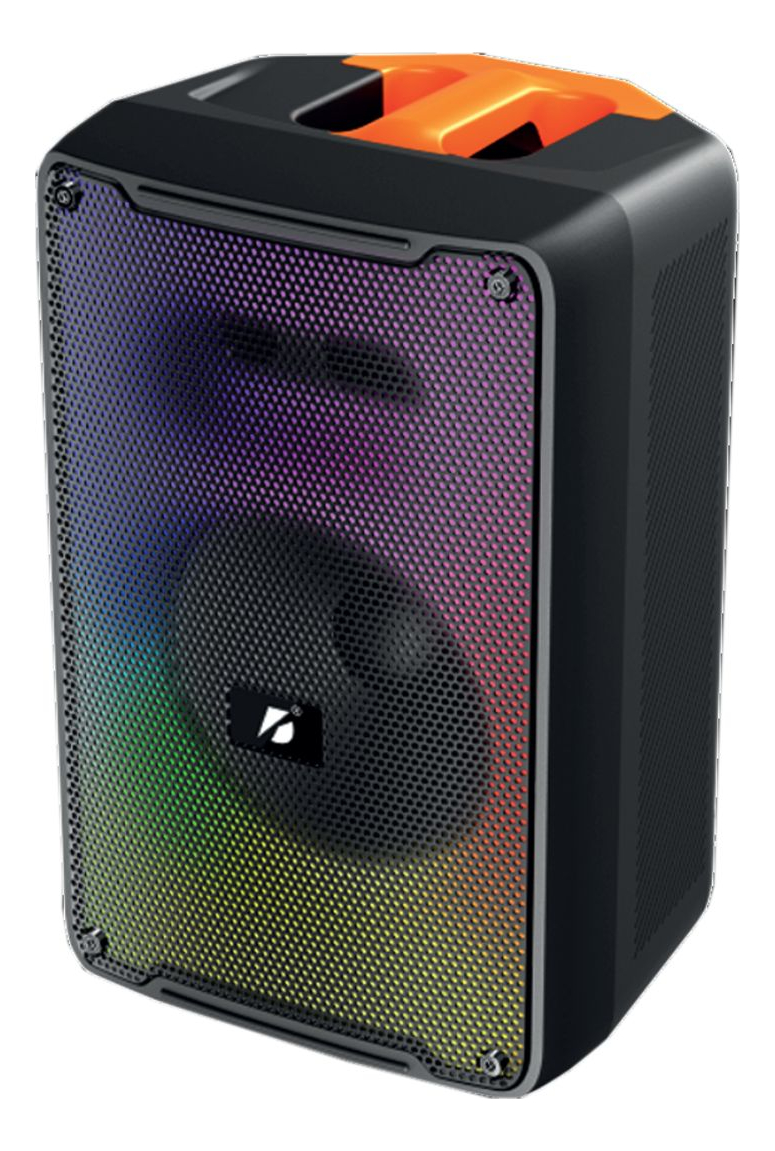Parlante Bluetooth Microfono Caja Activa Rgb Fm Sd Usb Trex