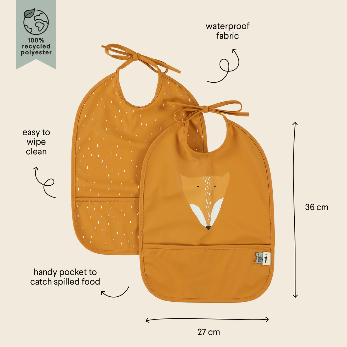 Pack 2 Baberos Impermeables Trixie