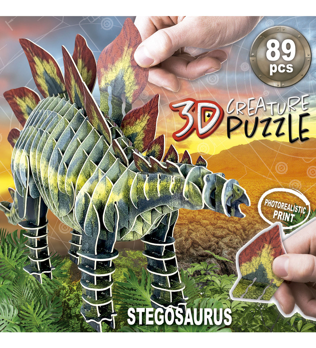 Puzzle Rompecabezas 3d Stegosaurus 89 Piezas Educa Trex
