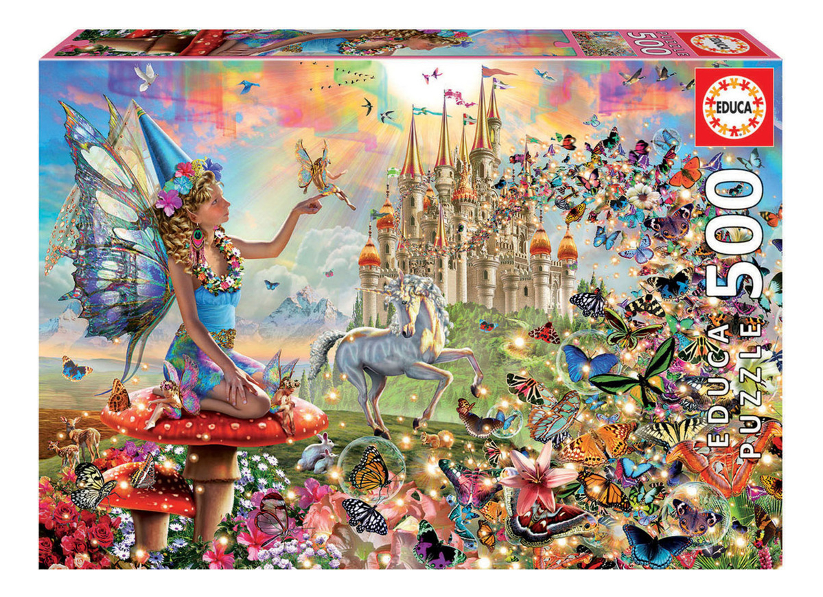 Rompecabezas De Hadas Y Mariposas +10 500 Pcs Educa Trex