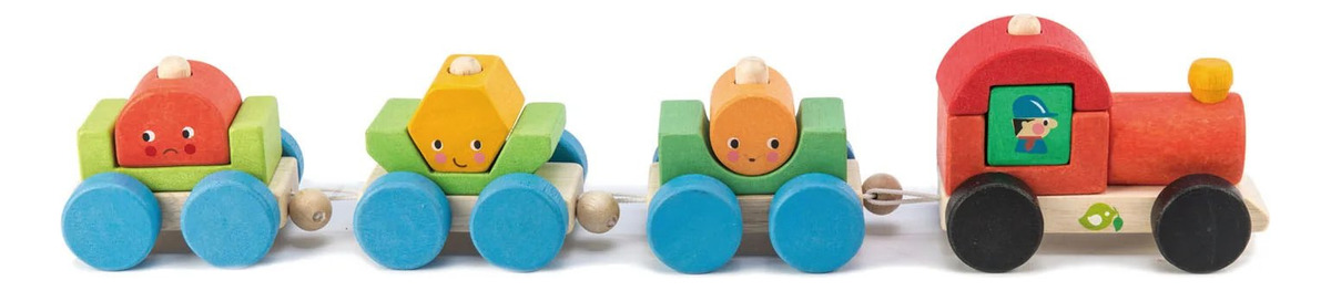 Tren Trenesito Desmontable Tender Leaf Madera Infantil Trex