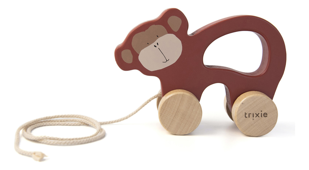 Juguete Arrastre Andador Madera Animales Trixie Infantil Tx