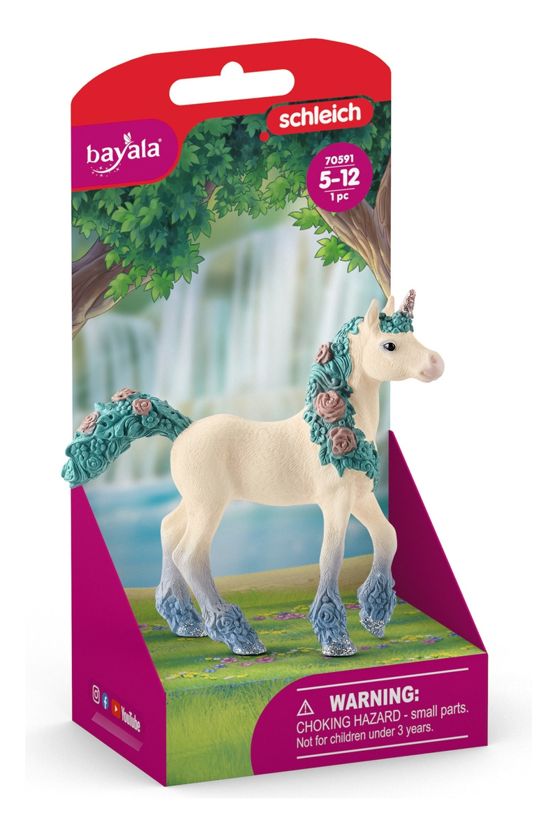 Potro Unicornio Potro De Flor Florido Schleich Calidad Trex