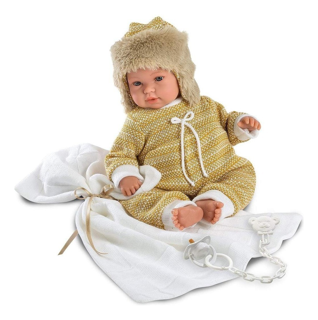 Muñeca Llorens Bebe Recién Nacido Lloron Invierno Niñas Trex