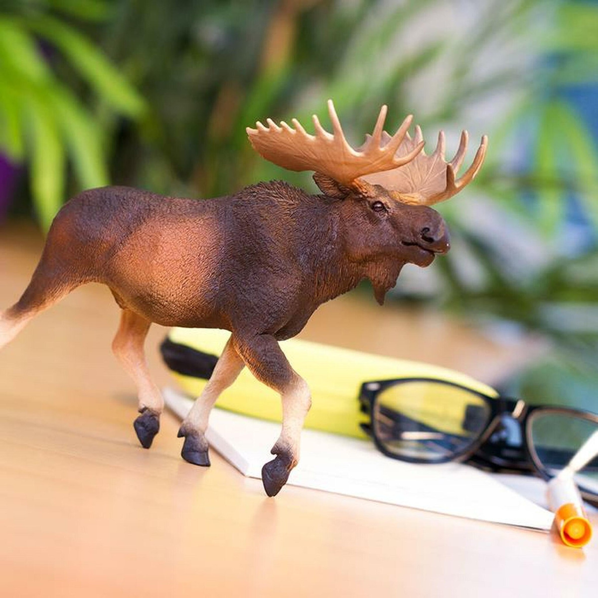 Alce Moose Safari Figura Colección Muñeco Realista Trex