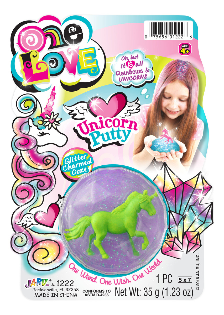Unicornio Rosa Putty Brllantina One Love Ja Ru Calidad Trex