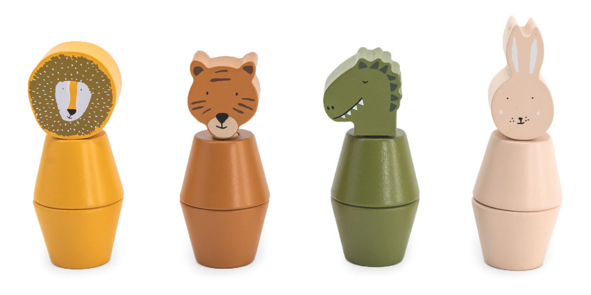 Animales Madera Giratorios Trixie Calidad Niños Juegos Trex