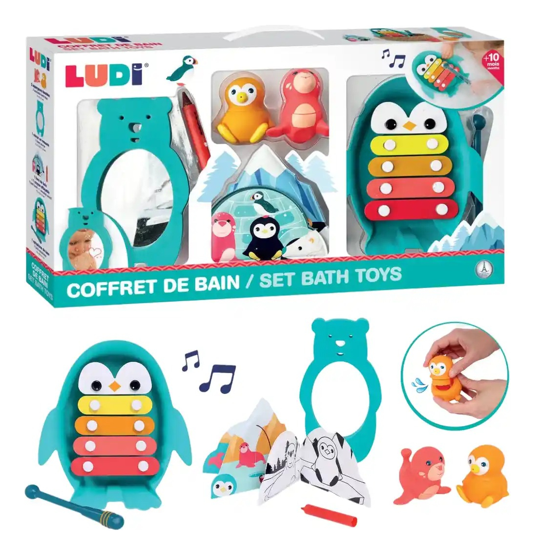 Set Divertido Juguetes De Baño Ludi Desarrollo Motriz Trex