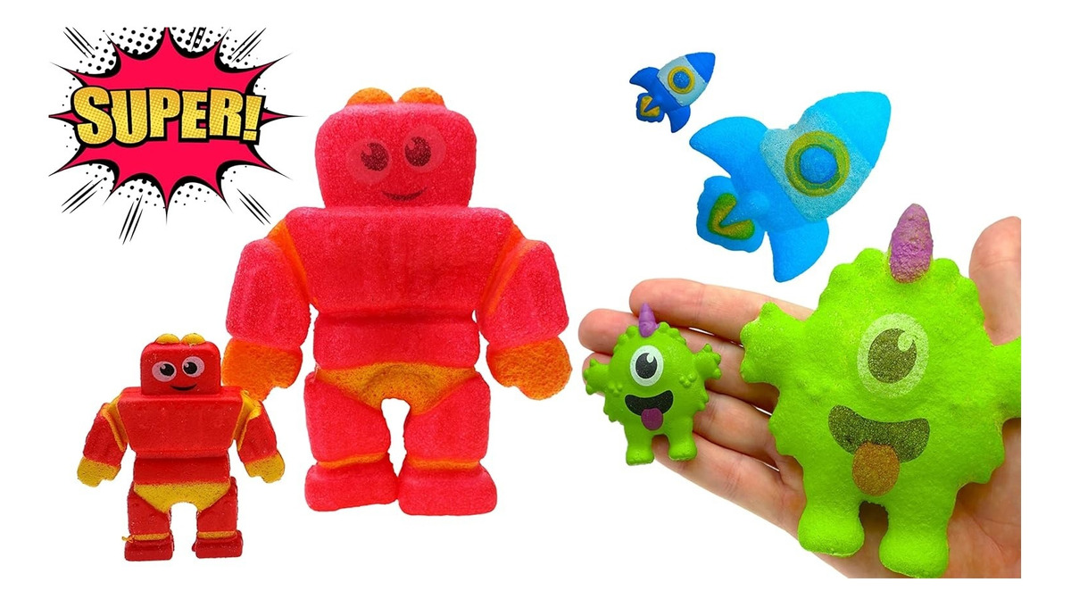 Super Amigos Crece En El Agua Hasta 300% Ja Ru Infantil Trex