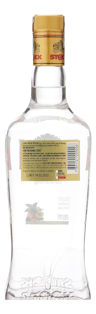 Licor De Durazno Stock Botella De 720ml Para Cocteles Trex
