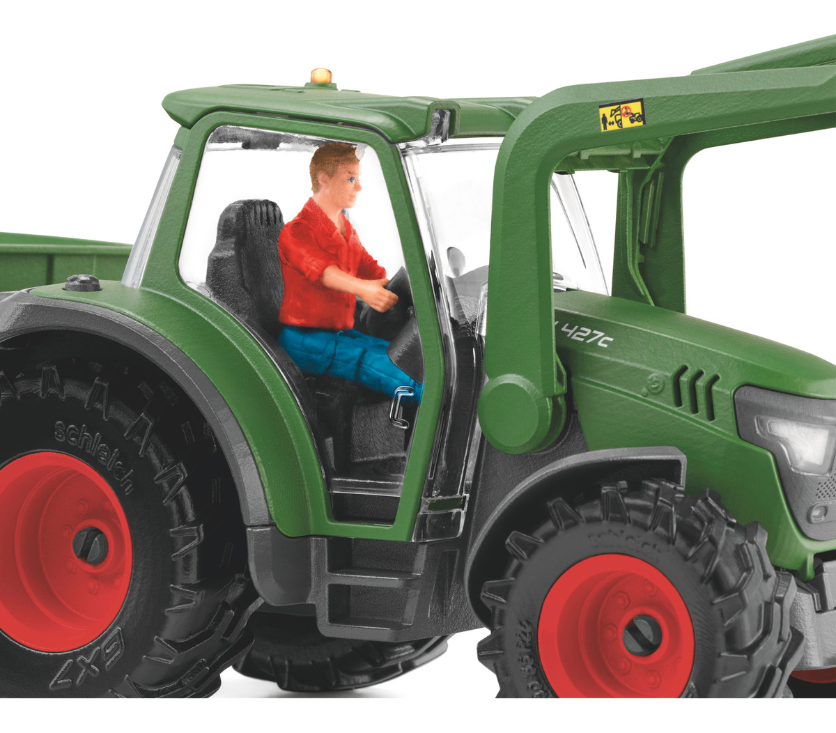 Set Figuras Tractor Con Trailer Granja Animal Schleich Trex